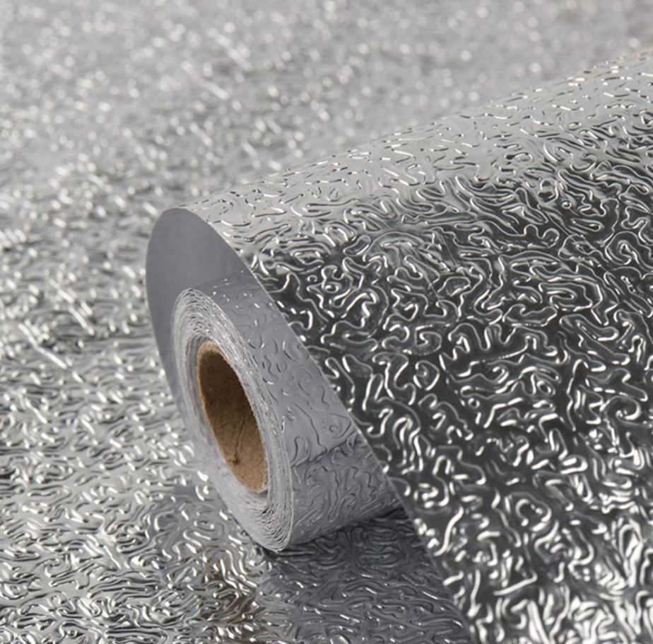 Folie autoadeziva de aluminiu pentru bucatarie 60 x 300 cm