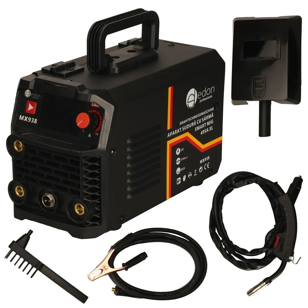 Aparat sudura SARMA Bricomall SMART MIG 495A XL, tehnologie FCAW, cablu 2M, MX938