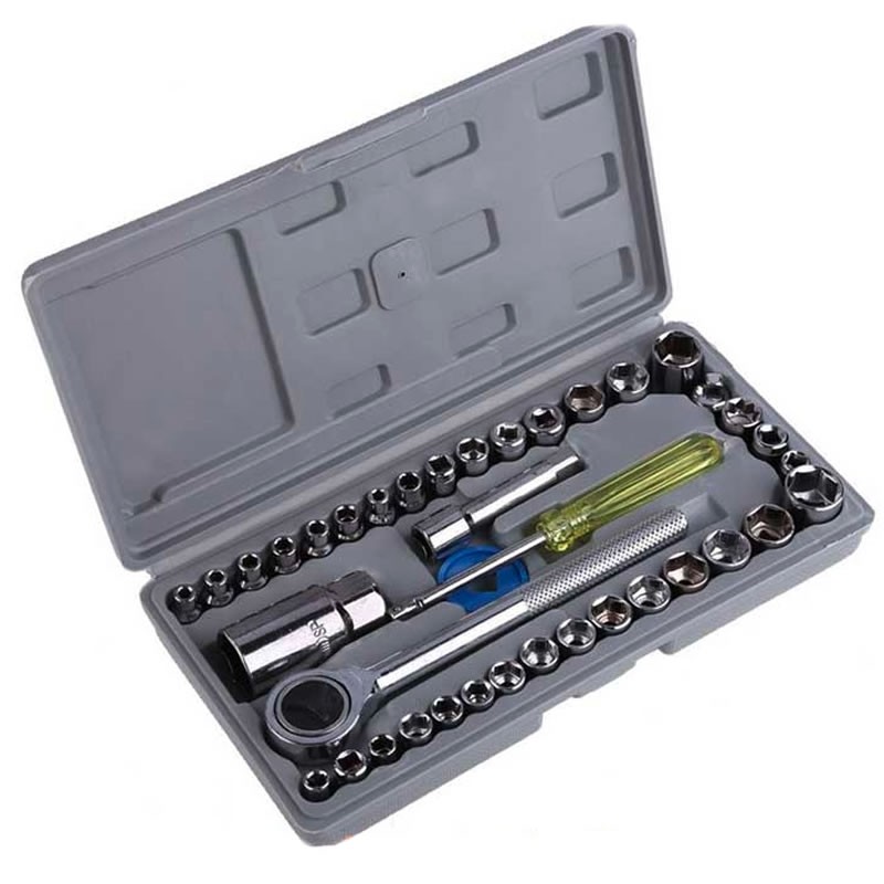 Truse chei tubulare Bricomall cu 40 de piese MX886