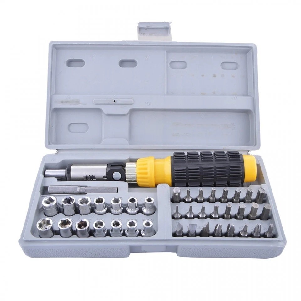 Trusa surubelnite si tubulare Bricomall, 41 piese, MX887