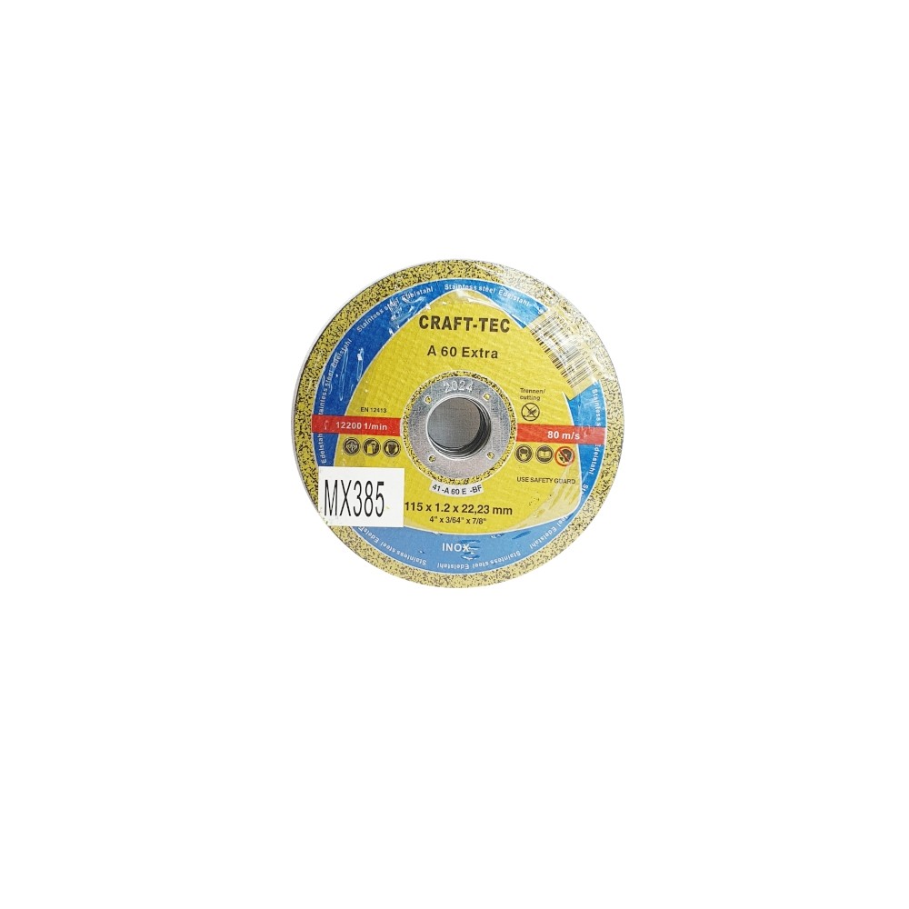 Disc abraziv pentru metal / inox 115x1.2X22.3, Bricomall, MX385