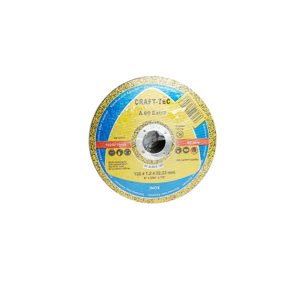Disc abraziv pentru metal / inox 125 x 1.2x22.3, Bricomall, MX386