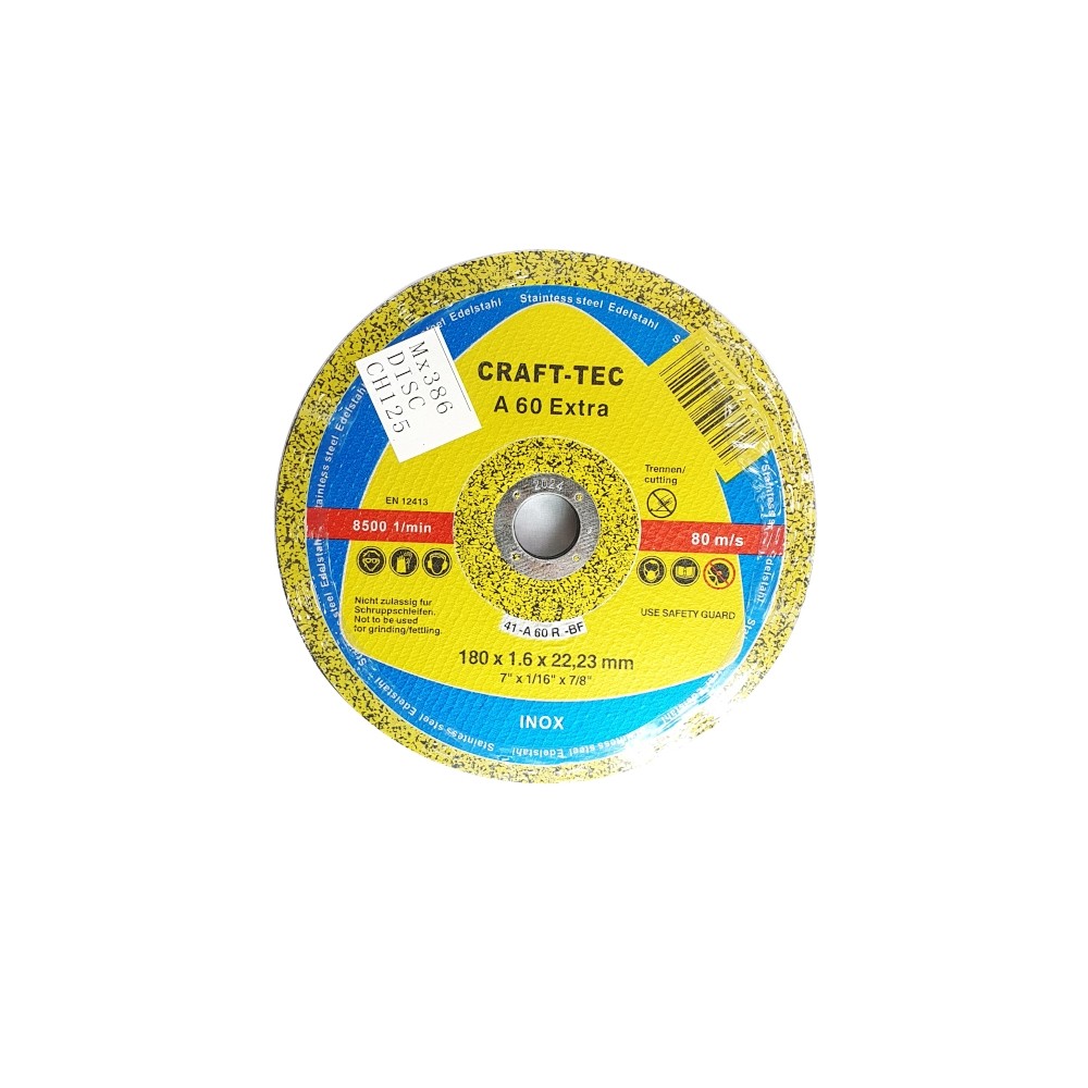 Disc abraziv pentru metal / inox 180 x1.8X22.23mm, Bricomall, MX388