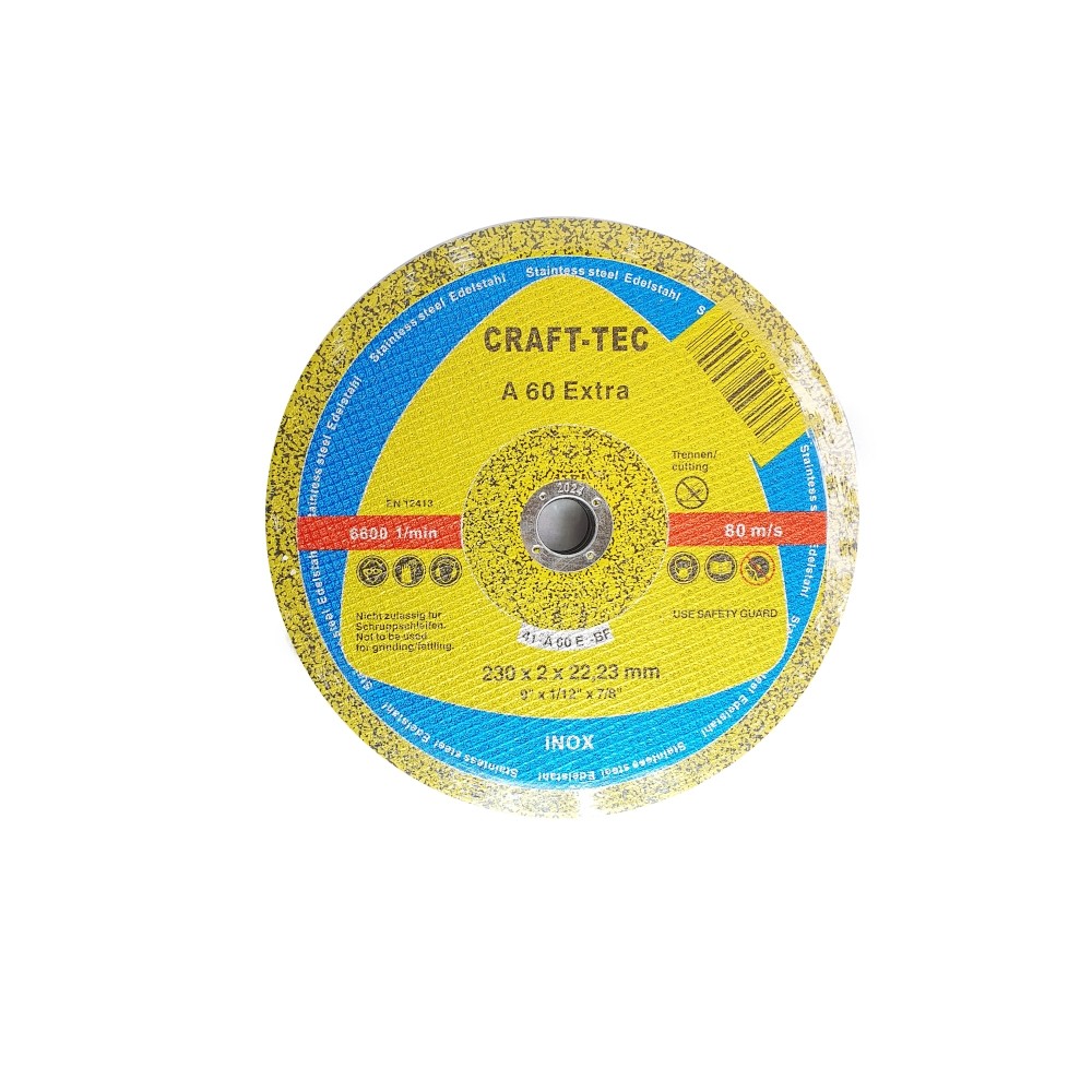 Disc abraziv pentru metal / inox 230 x2X22.23mm, Bricomall, MX387