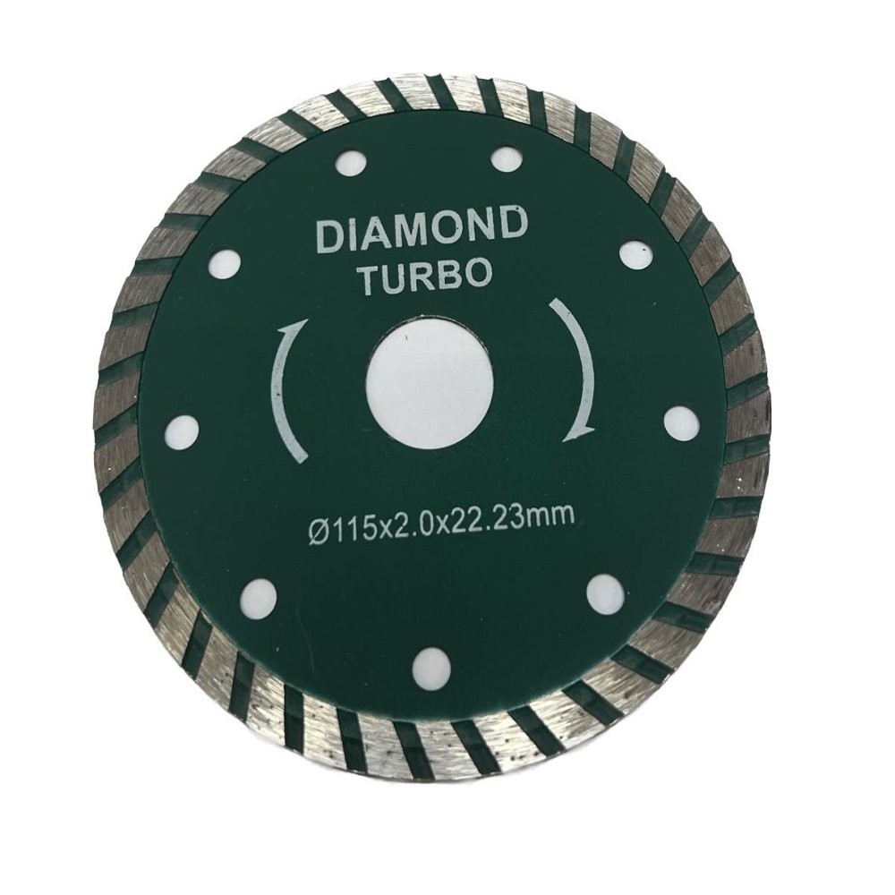 Disc diamantat faianta Bricomall, 115 x 2.0 x 22.23, Verde, MX544