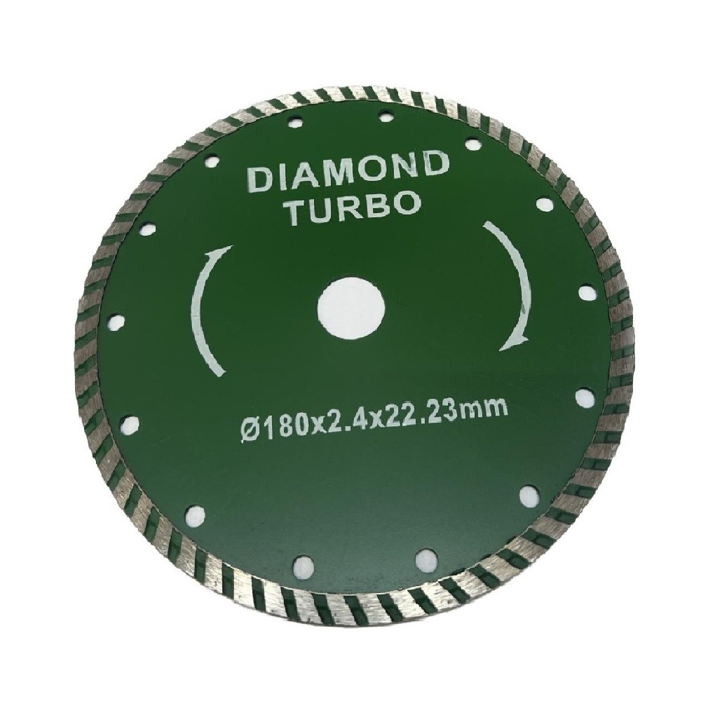 Disc diamantat faianta Bricomall, 180 x 2.4 x 22.23, Verde, MX546