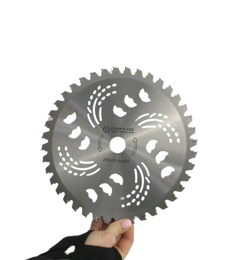 Disc motocoasa NR 10 Bricomall, 255x25.4x40T arbusti, dinti videa, MX1018