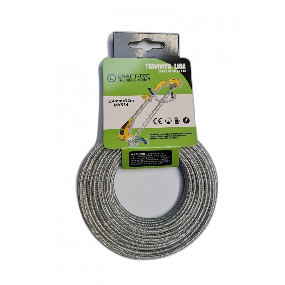 Fir motocoasa Bricomall 2.4 mm insertie metalica MX534