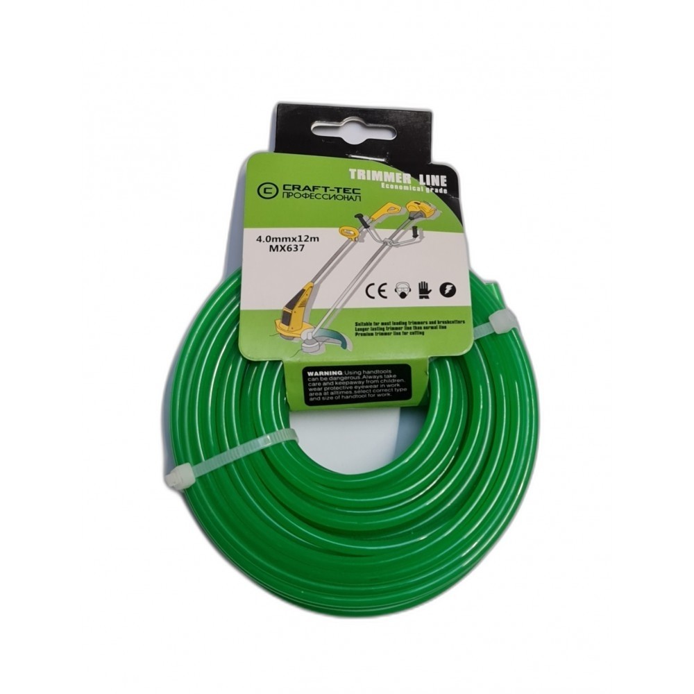 Fir motocoasa Bricomall 4 mm, ROTUND, 12m, MX637