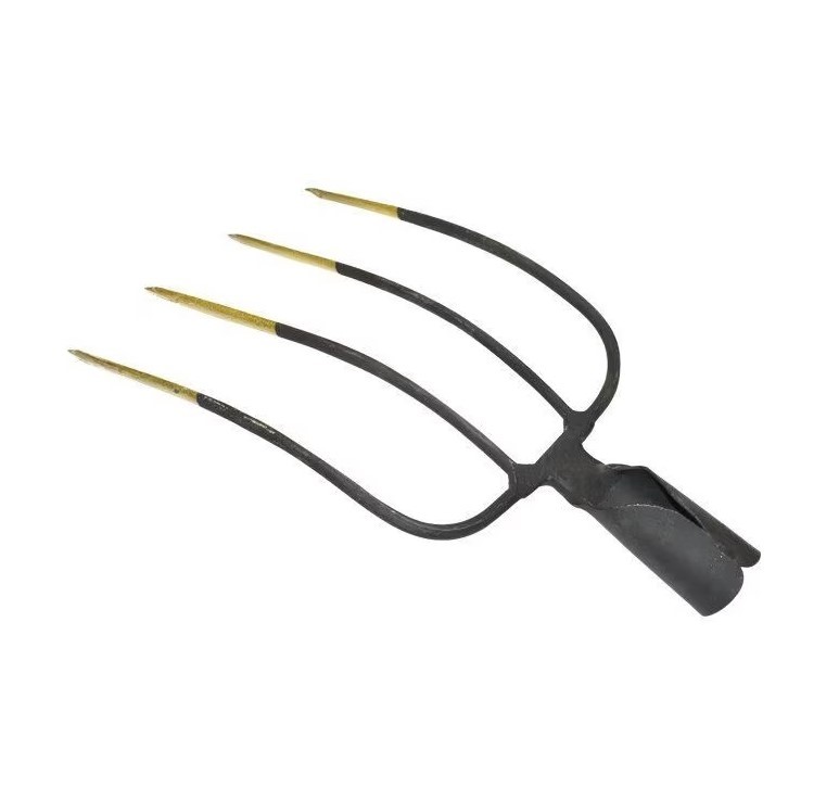 Furca 4 coarne Bricomall, galbena, BMX3002