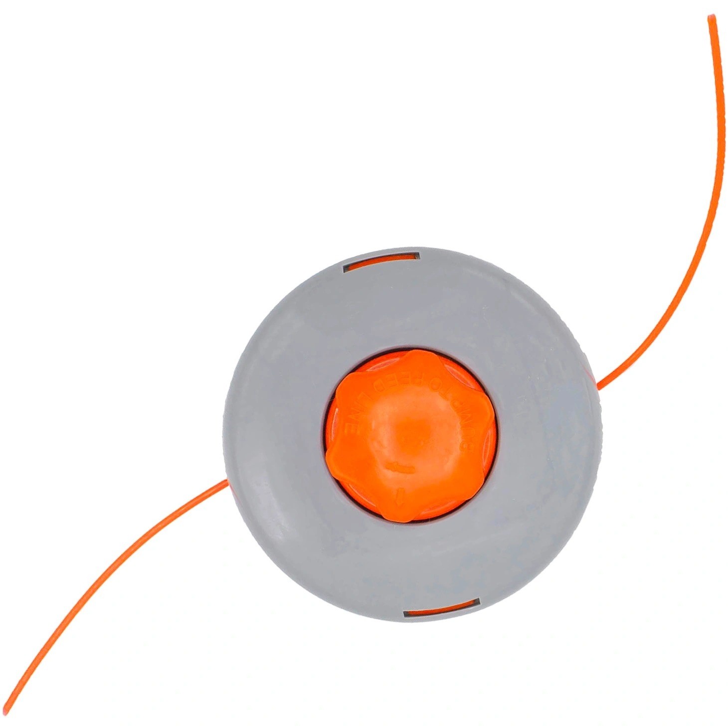 Cap Motocoasa 10×1.25 cu fir 2.4 mm automat, Tambur cu buton, Portocaliu cu Gri