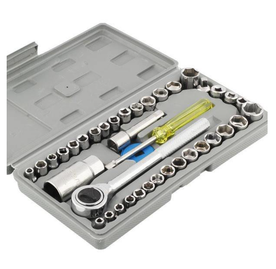 Trusa 40 chei tubulare, sistem metric si SAE