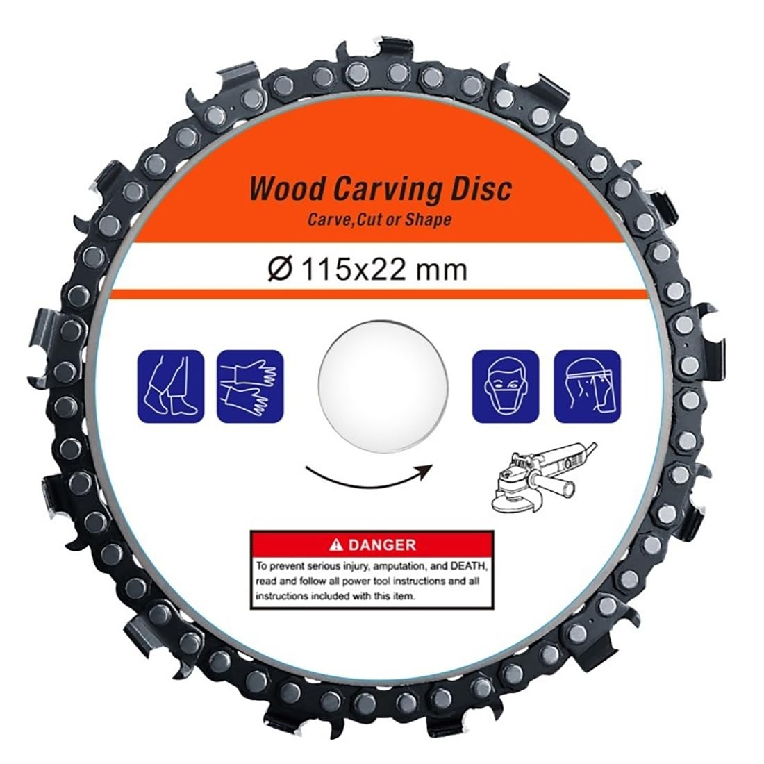 Disc flex 125x22mm cu lant pentru lemn