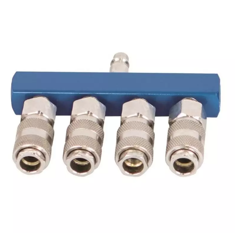 Racord de aer cu 4 cuplări rapide