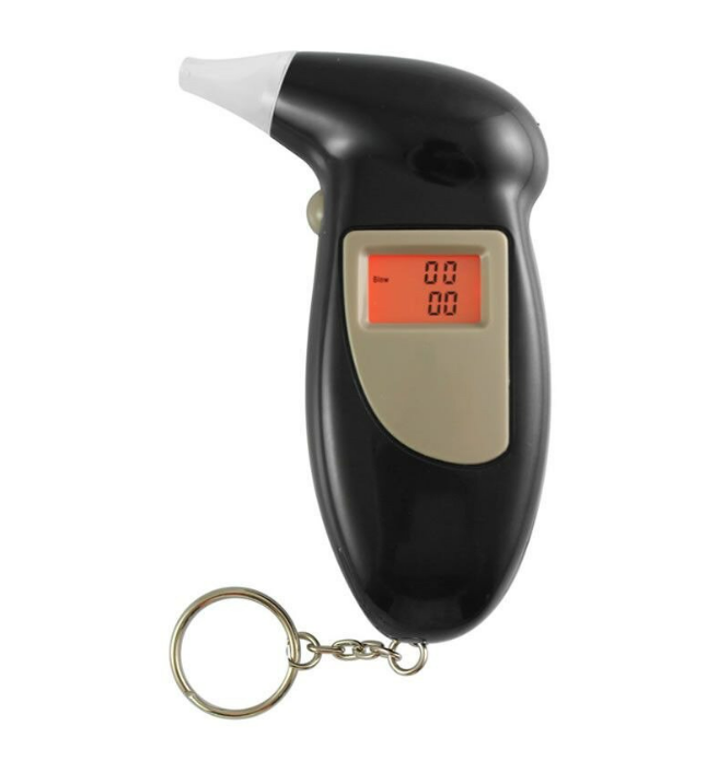 Aparat de testat alcoolemia cu 4 rezerve de plastic BricoMall BM-4ALC