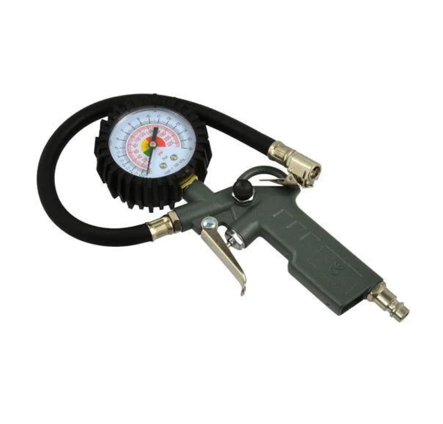 Aparat de umflat cu manometru, 0-16 bar, 37 cm furtun Geko G01101