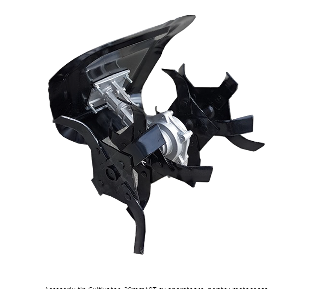 Accesoriu tip Cultivator, pentru motocoasa 28mm*9T cu aparatoare