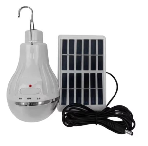 BEC LED CU PANOU SOLAR PORTABIL 5W