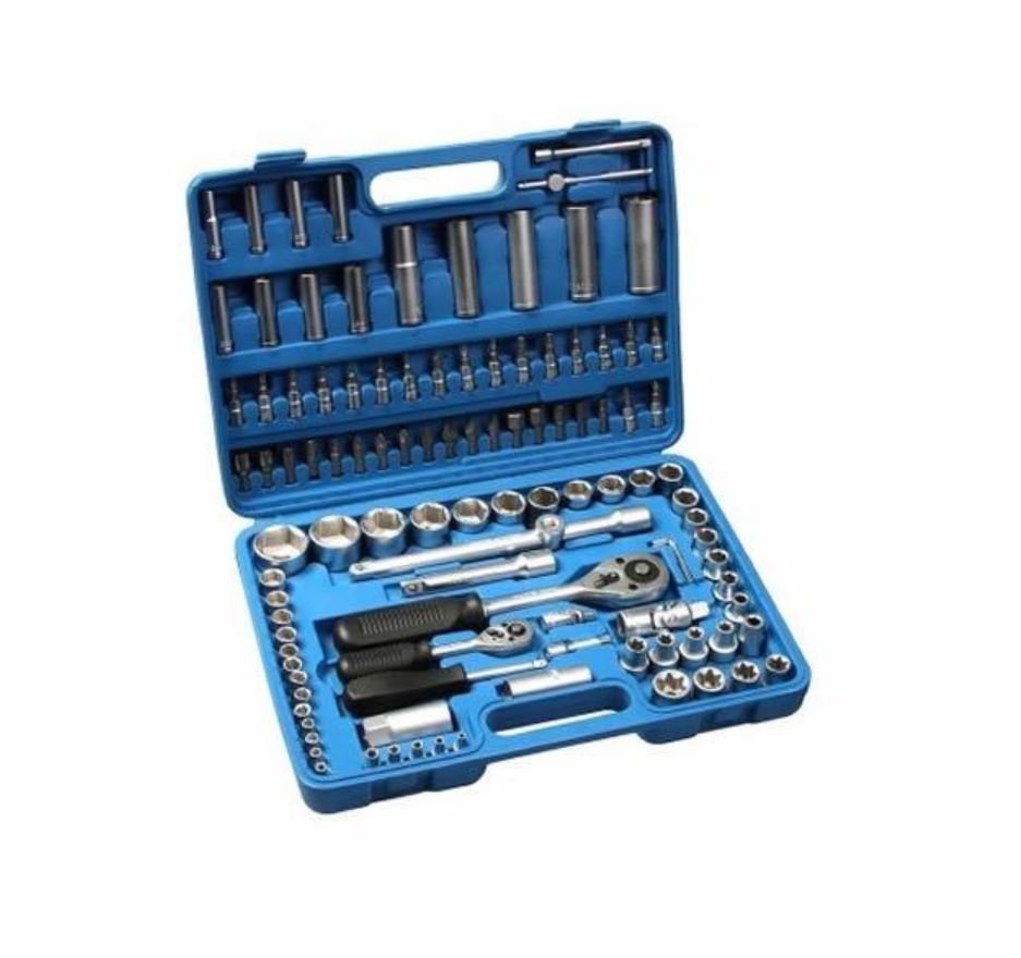 Trusa profesionala cu 108 piese, tubulare cromate, Chrome Vanadium