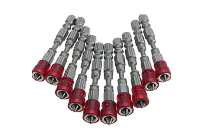 SET 10 Biti lungi MTV cu limitator pentru gips carton BricoMall BM-BTS-10MTV