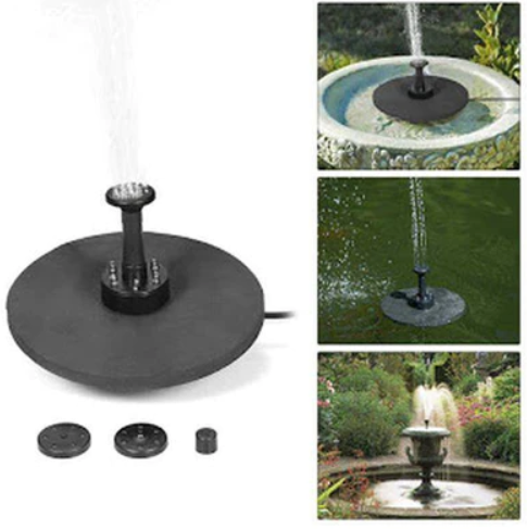 Fantana arteziana cu panou solar, pentru gradina