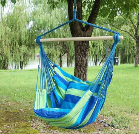 Hamac suspendat tip leagan, cu 2 perne incluse 