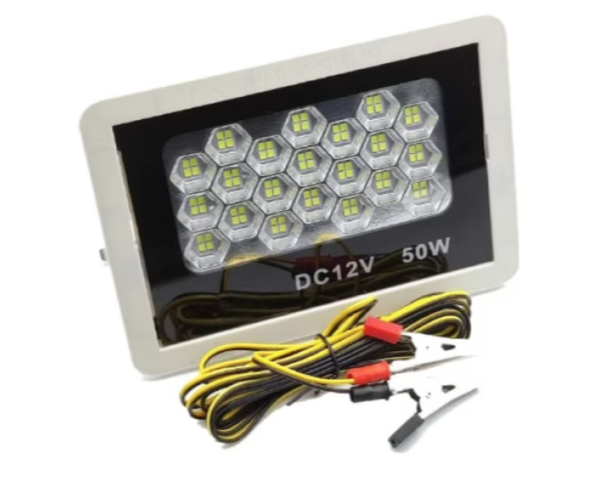 Proiector auto camping putere 50W cu clesti 12V si 84 Led-uri BricoMall BM-50W-C