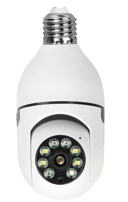 Camera supraveghere cu soclu E27 model vedere nocturna 1080P BricoMall BM-CMRE27