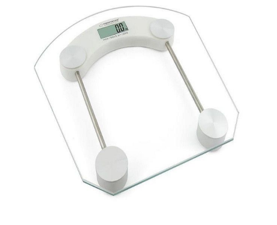 Cantar corporal, display LCD, inchidere automata, indicator baterie, 150 kg, Sticla transaparenta