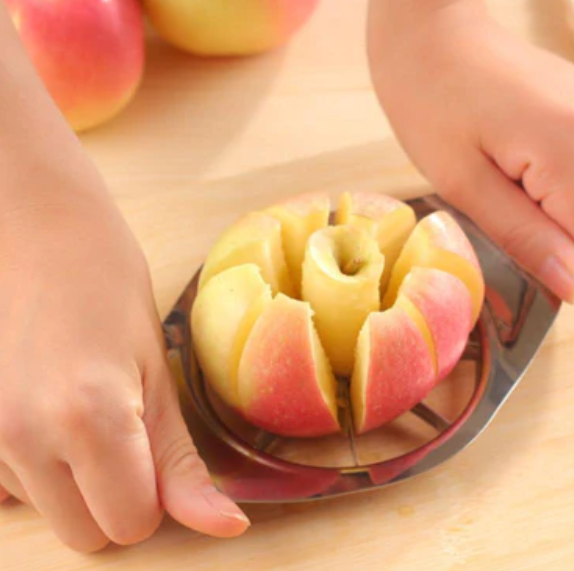 Feliator din otel inoxidabil pentru mere