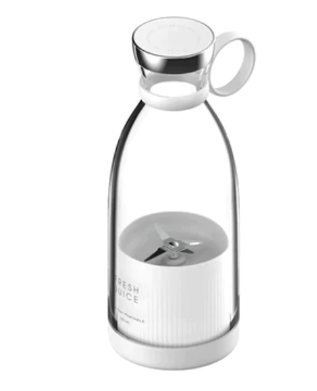 Mini blender portabile cu incarcare USB, 6 lame otel inoxidabil, 420ml Smoothie & Shake