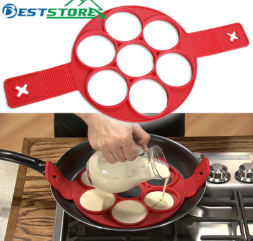 Forma cu 7 orificii pentru clatite, din silicon 