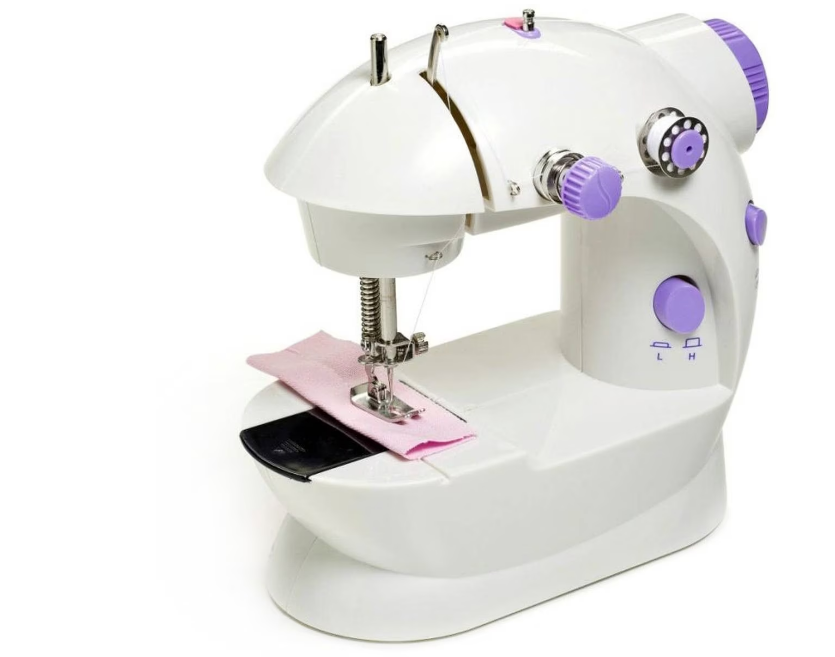 Mini masina de cusut XL 20 cm, portabila pe baterii premium, iluminare si design ergonomic, accesorii incluse BricoMall BM-CST20XL