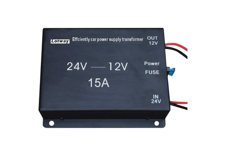 Convertor Auto 30A pentru Tensiune 24V - 12V BricoMall BM-CVR30A