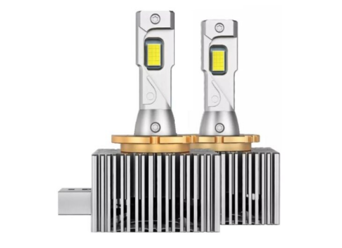 Set de 2 becuri Led D1S putere 120W temperatura lumina 6500K Alb CANBUS cu ventilator BricoMall BM-D1S-120W