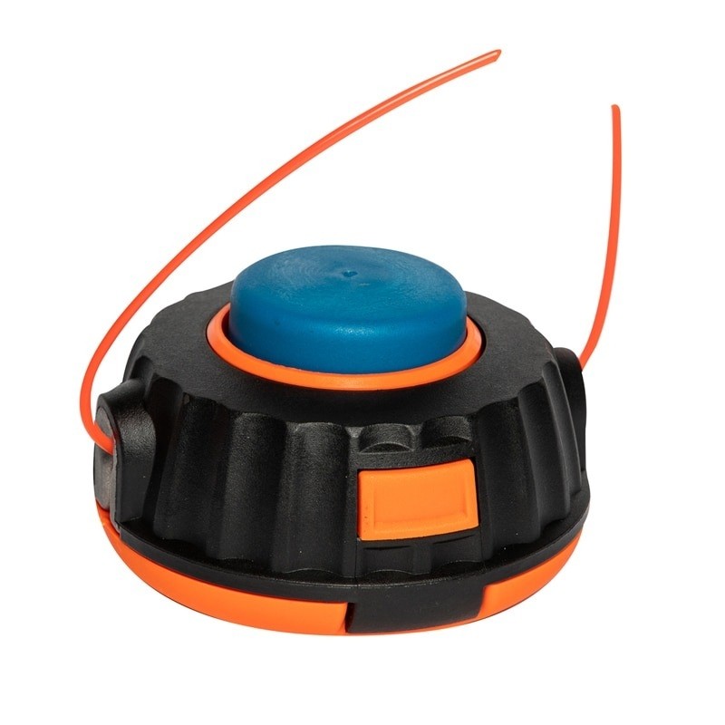 Cap tambur motocoasa cu fir, buton albastru