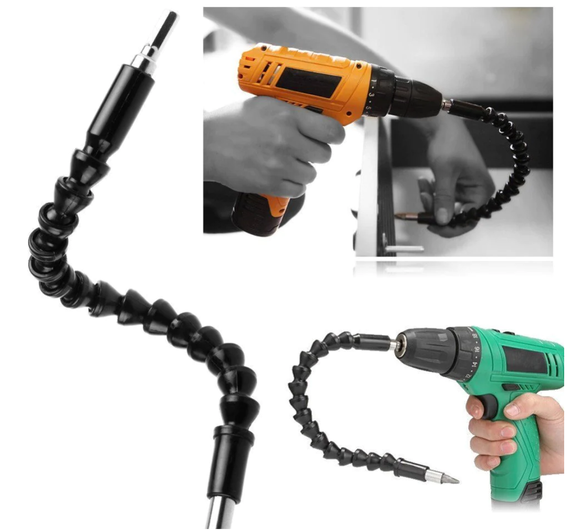 Set extensor pentru bormasini, flexibil, surubelnita si biti, Snake Bit