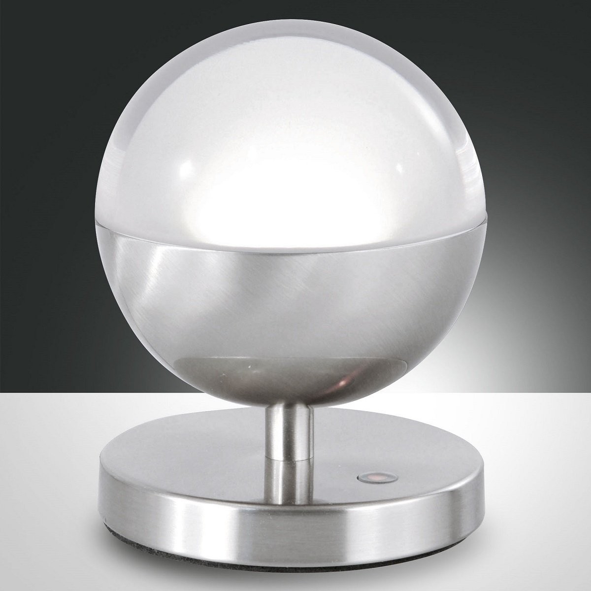 Lampă de masă MELVILLE nichel satinat