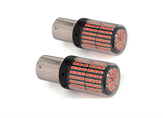 Set 2 Becuri LED ROSU cu anulator (Stop Frana) BricoMall BM-FRN2