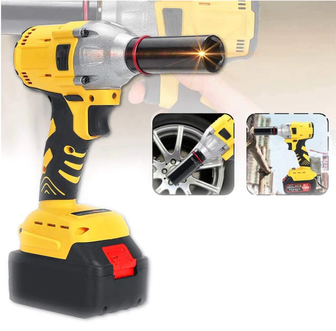 Trusa bormasina de impact cu 2 acumulatori, 68V 5AH