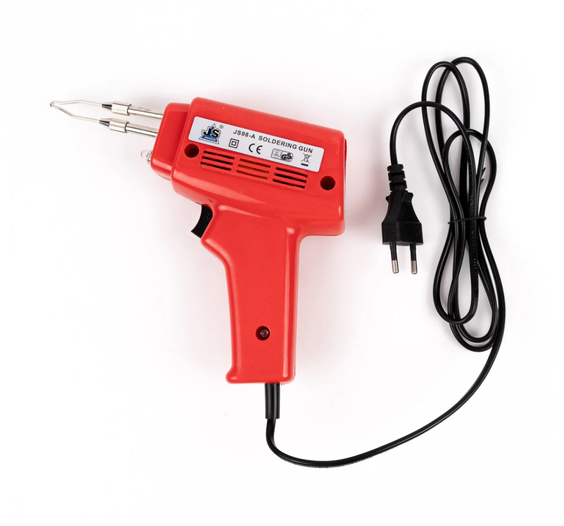 Pistol de lipit cu fludor, 100 W, 220-240 V, rosu