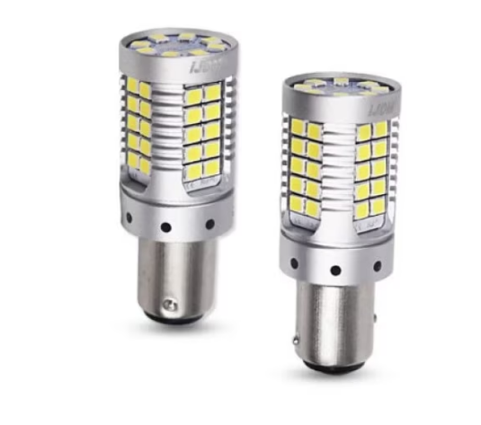 Set 2 Becuri Canbus Marsarier 1156 Alb 2000 Lm 21W/bec T15 BricoMall BM-MR-T15