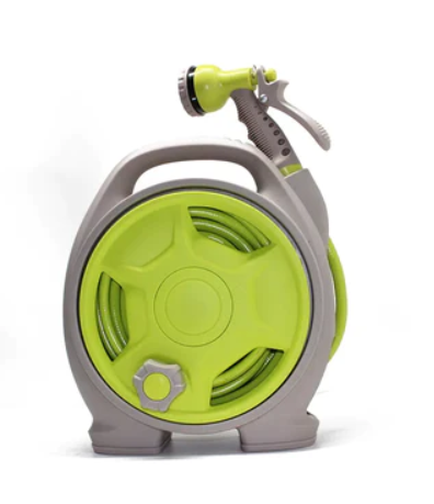 Furtun de gradina cu tambur cu pistol de stropit inclus, 15M