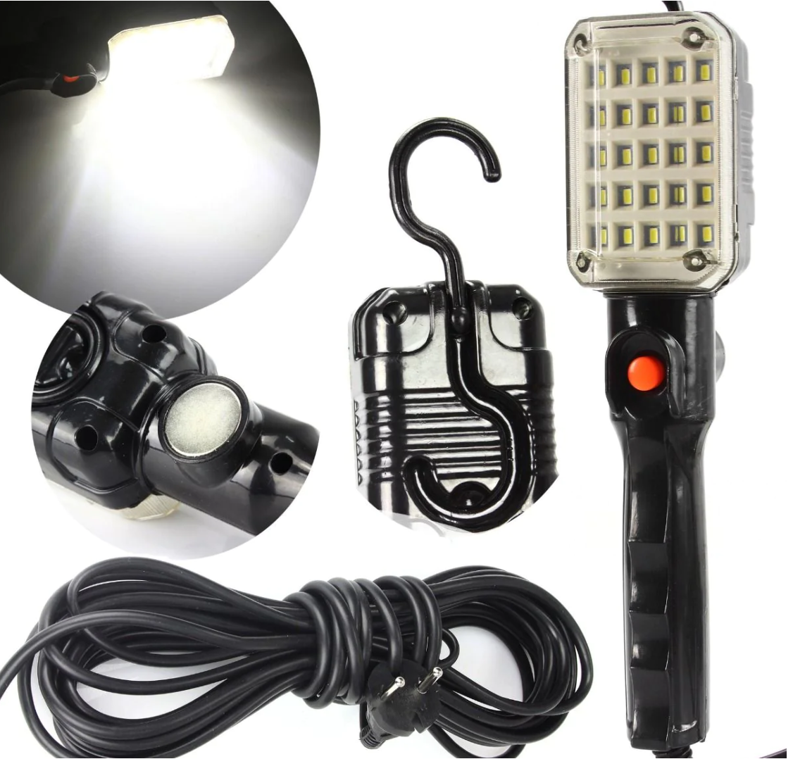 Lampa de lucru, cu carlig si magnet, LED, lungime cablu 10m