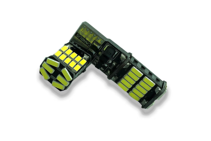 Set 2 Canbus T10 W5W Bec LED Instrumente Interior Culoare Alb BricoMall BM-T10-W5W