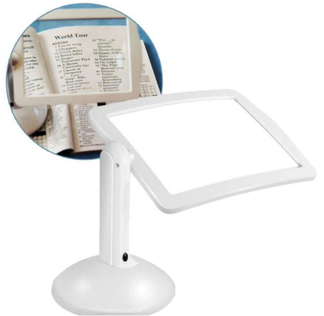 Lupa de birou, Zoom 3 X, Brighter Viewer cu iluminare LED