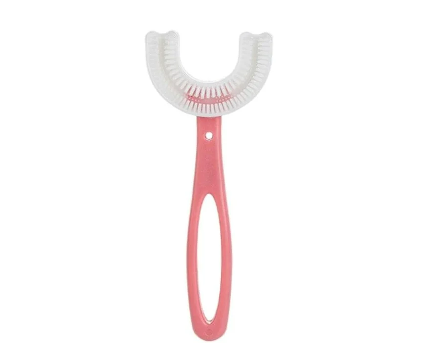 Periuta de dinti pentru copii, 2-7 ani, in forma de U, din silicon, periaj si curatare gingii 360 BricoMall BM-PRUT27