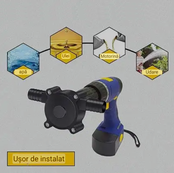 POMPA TRANSFER LICHIDE PENTRU BORMASINA, CU AUTOAMORSARE, PORTABILA