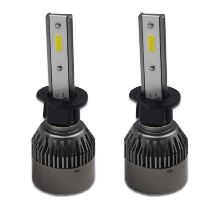 Set 2 becuri LED auto R6 H1 50W 6000k BricoMall BM-R6-H1