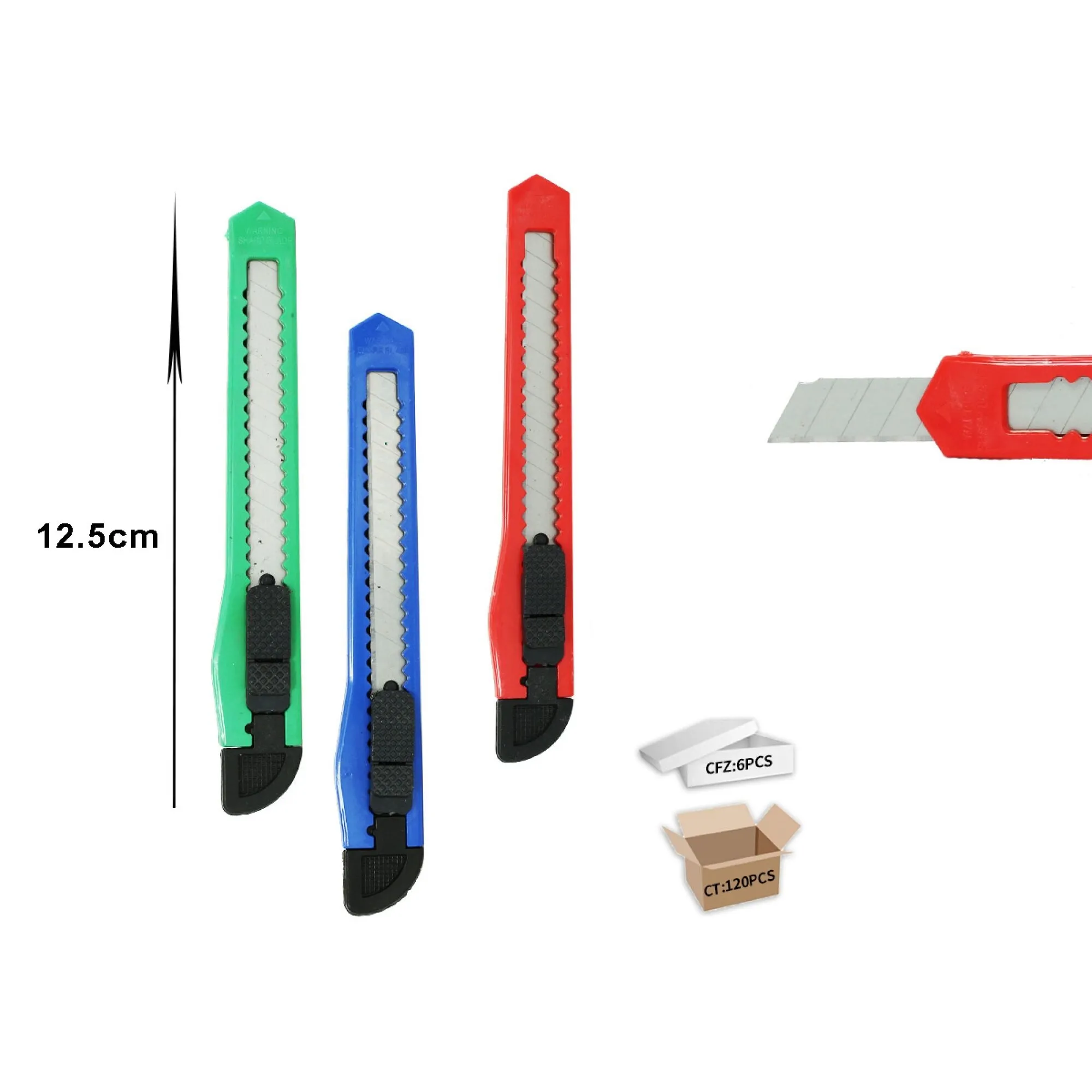 Set 12 Cuttere, 12.5 cm